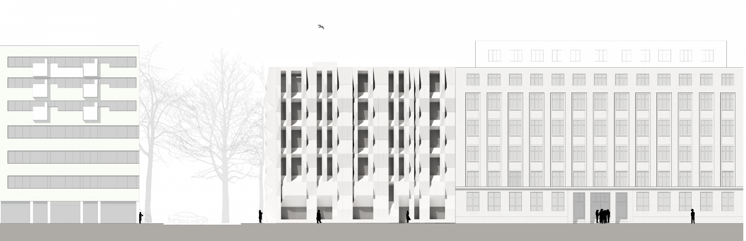 Neubau eines Ausstellungsgebäudes Friedrichstraße